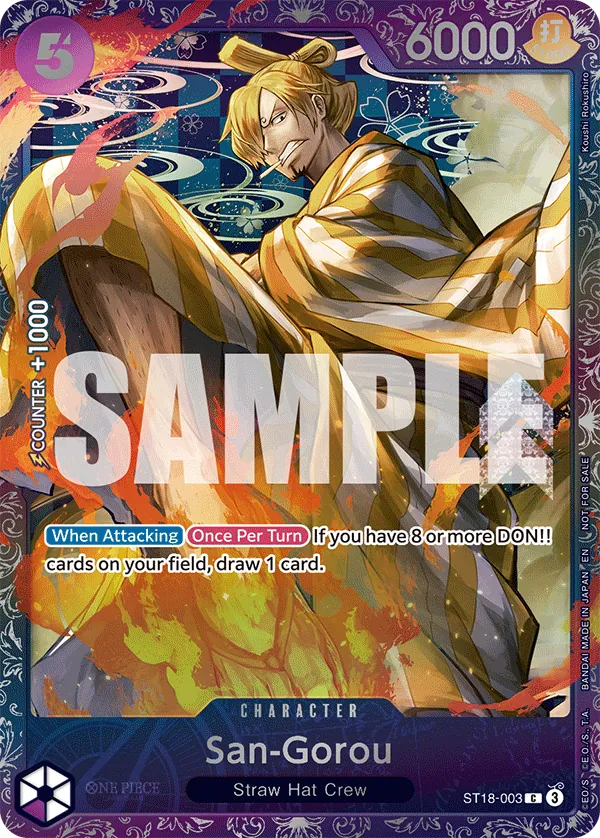 San-Gorou ST18-003 One Piece card