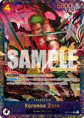 Roronoa Zoro (STP ST21-015) Special Tournament Promos