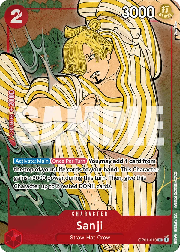 Sanji OP01-013 One Piece card