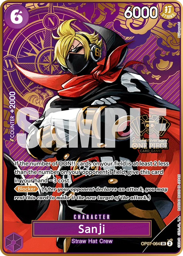 Sanji OP07-064 One Piece card