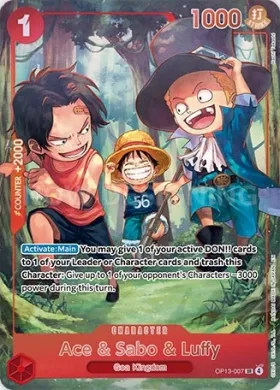 Ace & Sabo & Luffy (PB-XX OP13-007) Premium Bandai Products