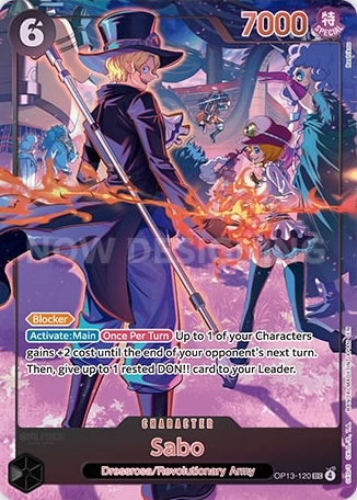 Sabo OP13-120 One Piece card