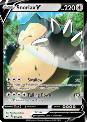 Snorlax V (SSH 141) Sword & Shield