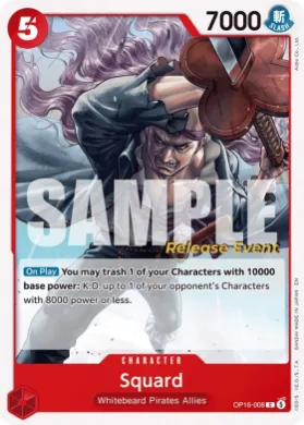 Squard (OP16P OP16-008) Promos: The Time of Battle