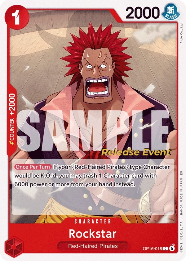 Rockstar OP16-018 One Piece card