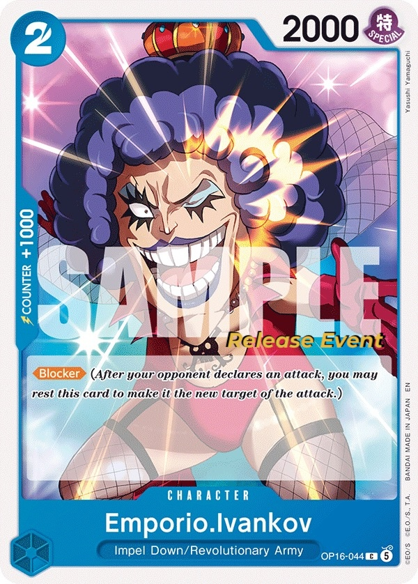 Emporio.Ivankov OP16-044 One Piece card