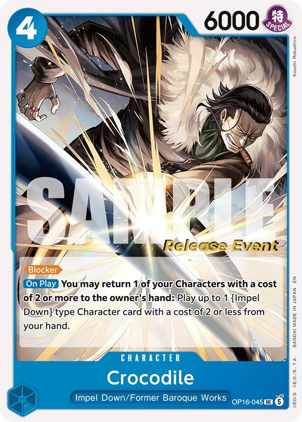 Crocodile OP16-045 One Piece card