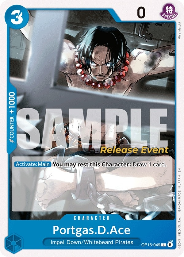 Portgas.D.Ace OP16-049 One Piece card