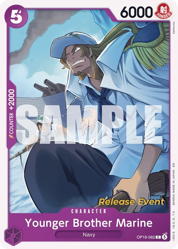 Younger Brother Marine OP16-062 One Piece card