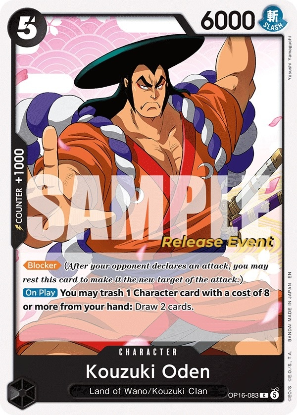 Kouzuki Oden OP16-083 One Piece card