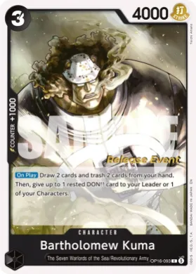 Bartholomew Kuma (OP16P OP16-093) Promos: The Time of Battle