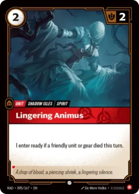 Lingering Animus (RAD RAD-005/167) Radiance