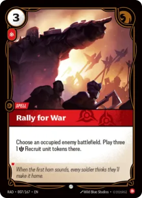 Rally for War (RAD RAD-007/167) Radiance
