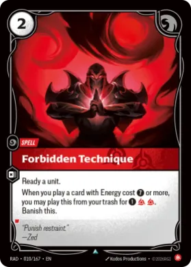 Forbidden Technique (RAD RAD-010/167) Radiance