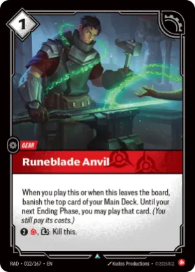 Runeblade Anvil (RAD RAD-012/167) Radiance