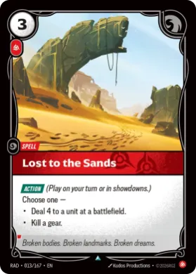 Lost to the Sands (RAD RAD-013/167) Radiance