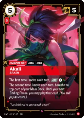 Akali, Brash (RAD RAD-015/167) Radiance