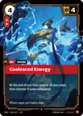 Coalesced Energy (RAD RAD-016/167) Radiance