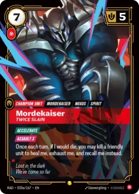 Mordekaiser, Twice Slain (RAD RAD-020a/167) Radiance