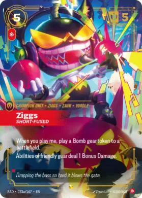 Ziggs, Short-Fused (RAD RAD-023a/167) Radiance