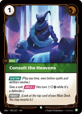 Consult the Heavens (RAD RAD-025/167) Radiance