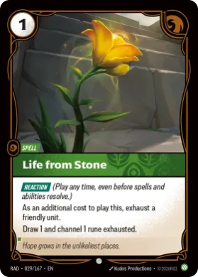 Life from Stone (RAD RAD-029/167) Radiance