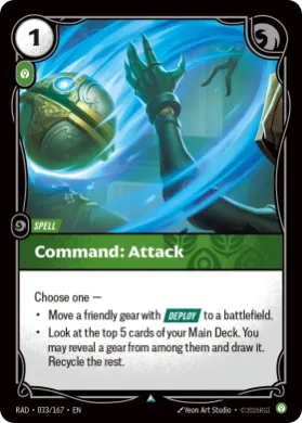 Command: Attack (RAD RAD-033/167) Radiance