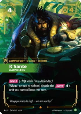 K'Sante, Dauntless (RAD RAD-045/167) Radiance
