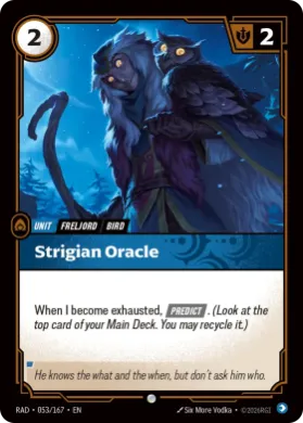 Strigian Oracle (RAD RAD-053/167) Radiance