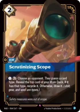 Scrutinizing Scope (RAD RAD-064/167) Radiance