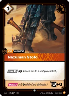 Nazuman Ntofo (RAD RAD-071/167) Radiance