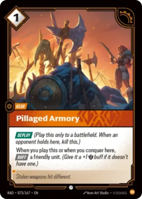 Pillaged Armory (RAD RAD-073/167) Radiance