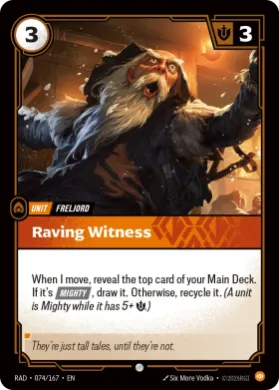 Raving Witness (RAD RAD-074/167) Radiance