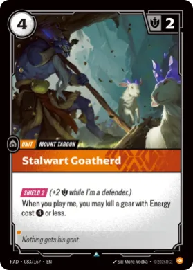 Stalwart Goatherd (RAD RAD-083/167) Radiance