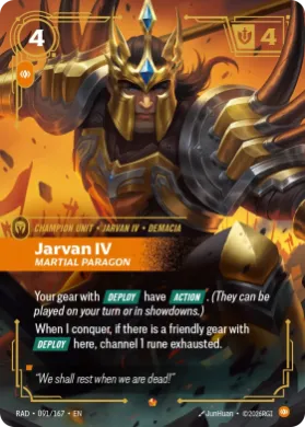 Jarvan IV, Martial Paragon (RAD RAD-091/167) Radiance