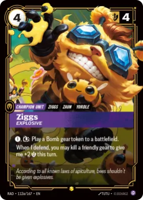 Ziggs, Explosive (RAD RAD-112a/167) Radiance