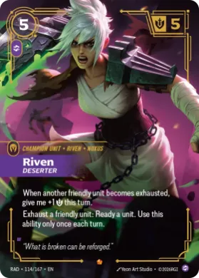 Riven, Deserter (RAD RAD-114/167) Radiance