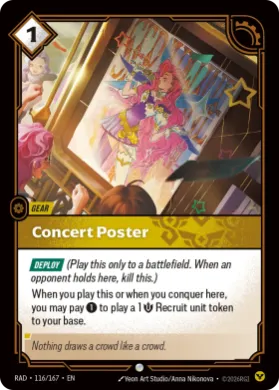 Concert Poster (RAD RAD-116/167) Radiance