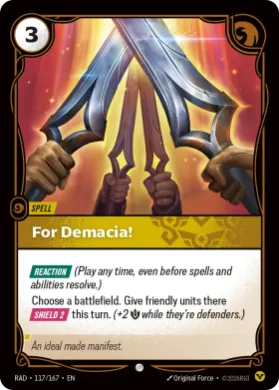 For Demacia! (RAD RAD-117/167) Radiance