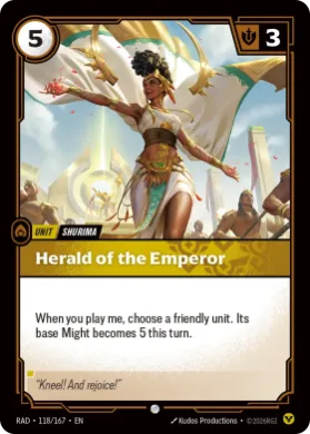 Herald of the Emperor (RAD RAD-118/167) Radiance