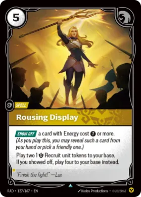 Rousing Display (RAD RAD-127/167) Radiance
