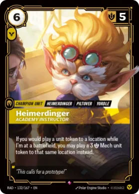 Heimerdinger, Academy Instructor (RAD RAD-132/167) Radiance