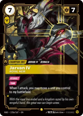 Jarvan IV, Royal Heir (RAD RAD-133a/167) Radiance