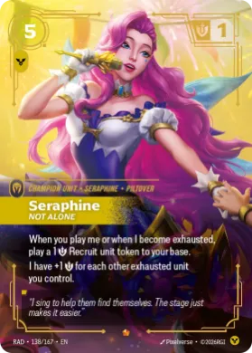 Seraphine, Not Alone (RAD RAD-138/167) Radiance