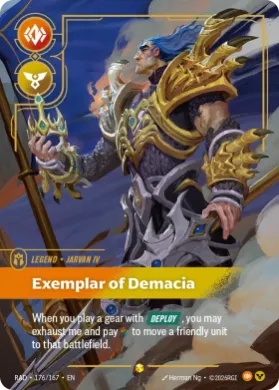 Jarvan IV, Exemplar of Demacia (RAD RAD-176/167) Radiance