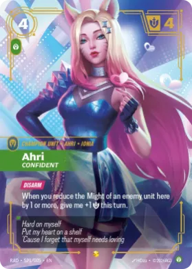 Ahri, Confident (RAD RAD-SP1/167) Radiance