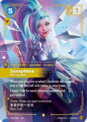Seraphine, Not Alone (RAD RAD-SP5/167) Radiance