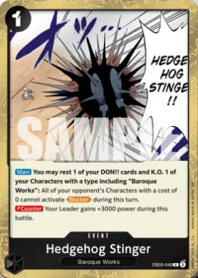 Hedgehog Stinger (EB05 EB05-048) EB05