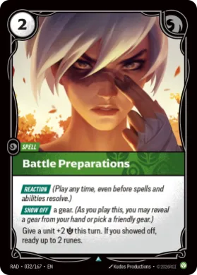 Battle Preparations (RAD RAD-032/167) Radiance