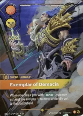 Jarvan IV, Exemplar of Demacia (RAD RAD-176*/167) Radiance